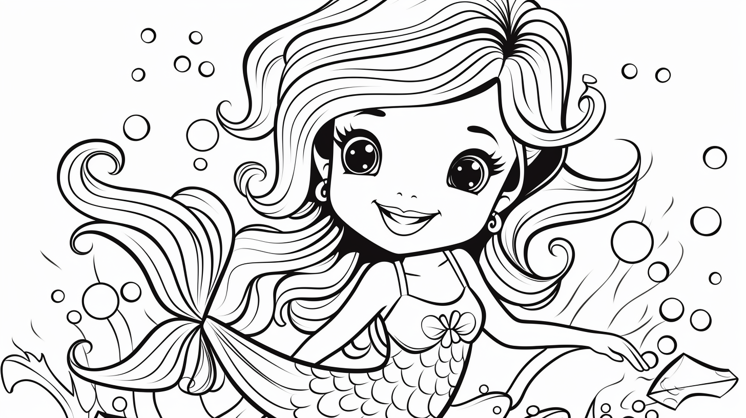 free mermaid coloring pages