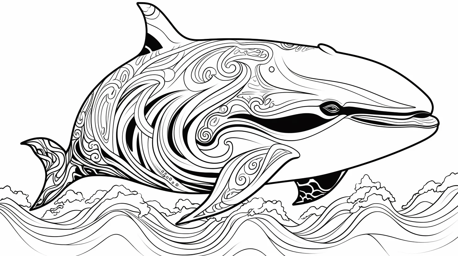free orca killer whale coloring page