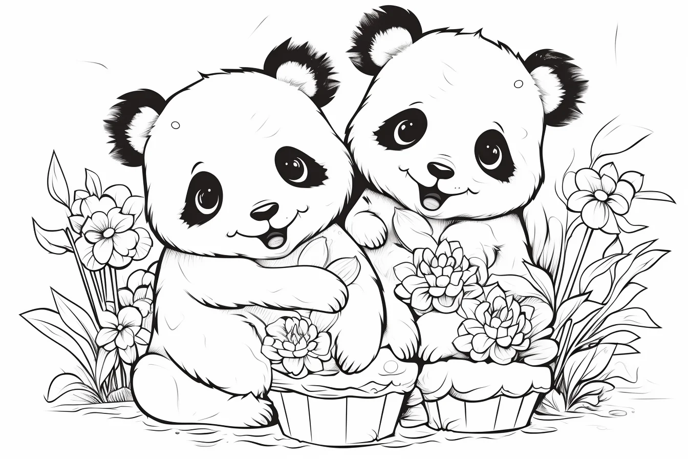free panda coloring pages