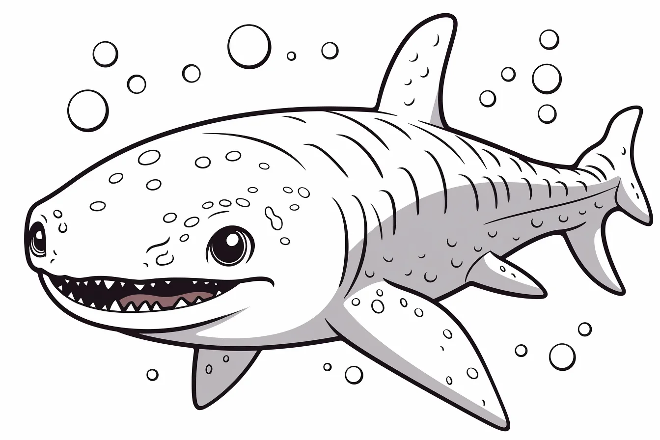 free printable baby shark coloring pages
