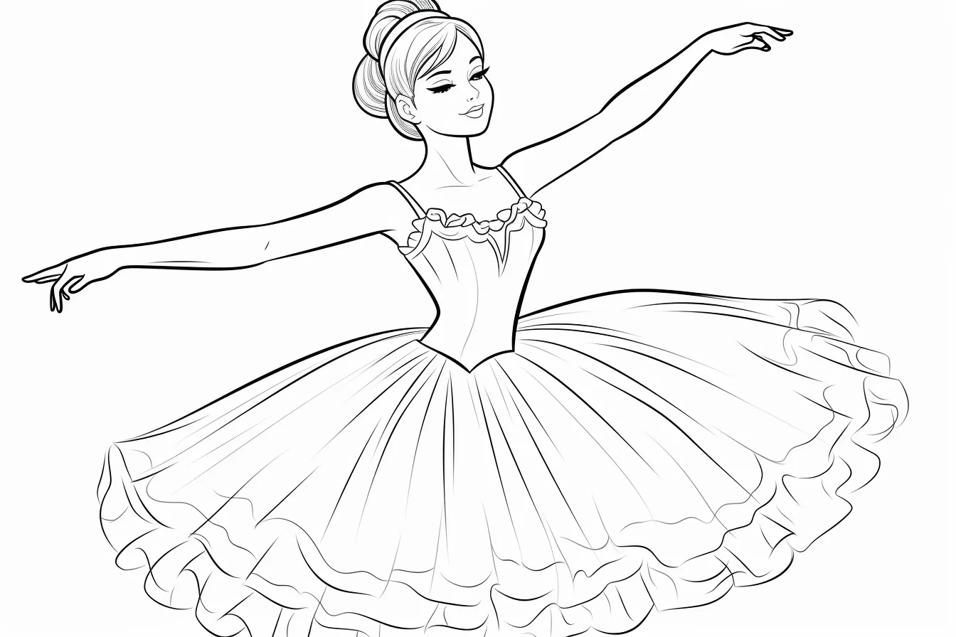 free printable ballerina coloring pages for preschoolers