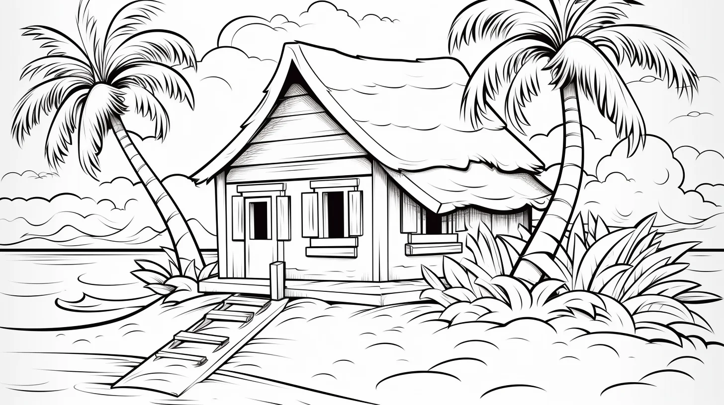 free printable beach coloring pages for preschoolers