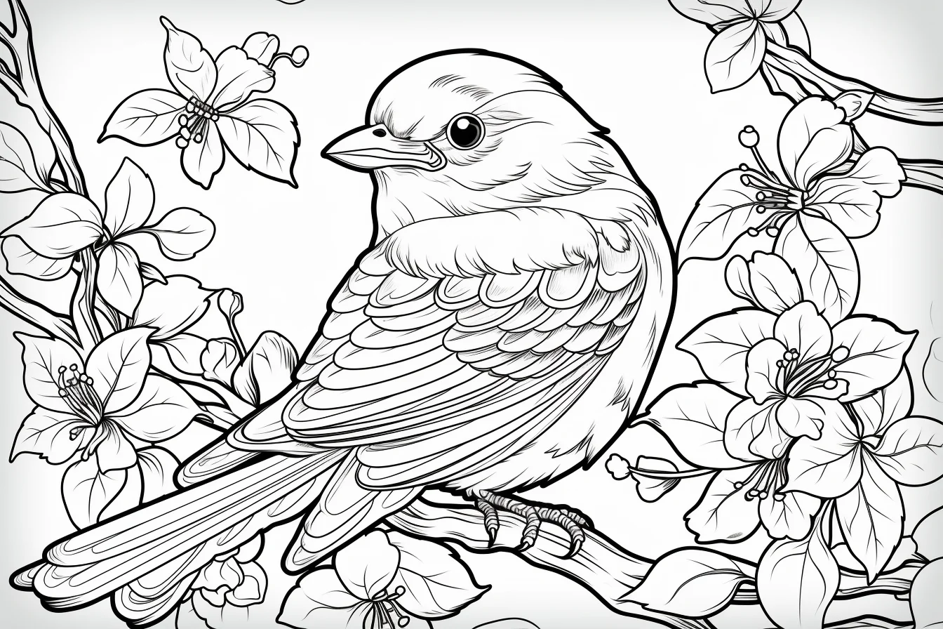 free printable bird coloring pages for adults