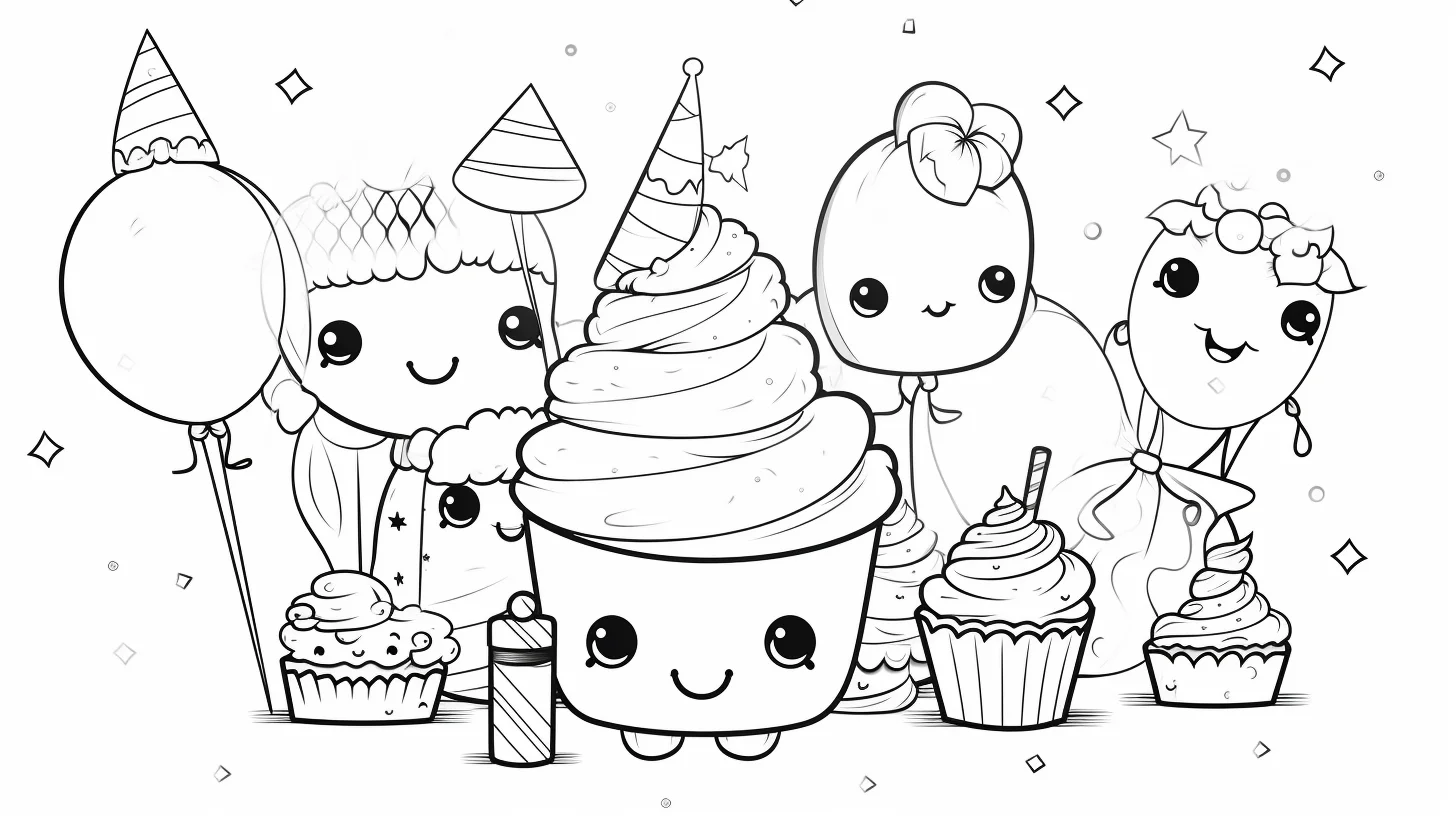 free printable happy birthday coloring pages for kids
