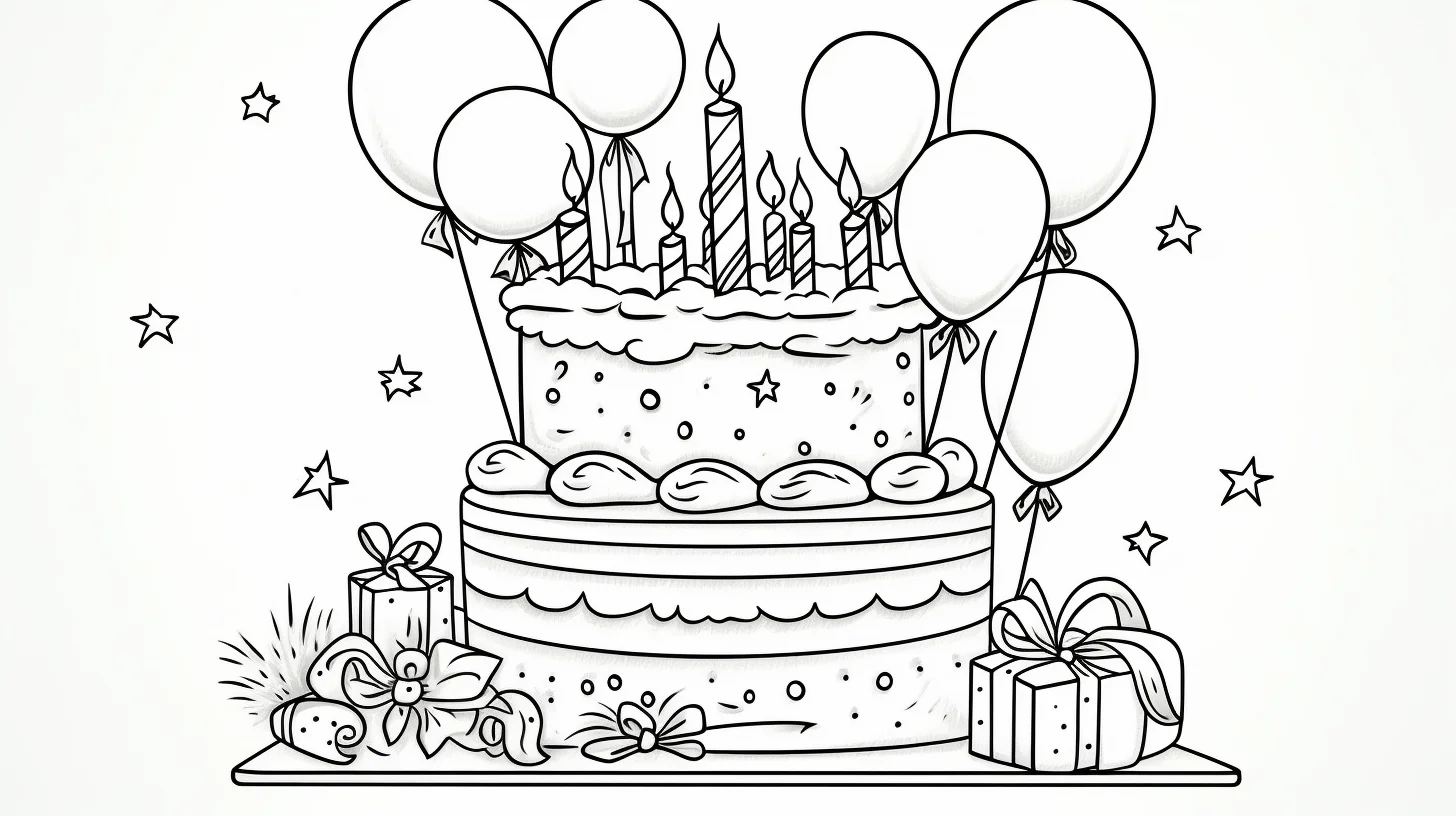 free printable happy birthday coloring sheets