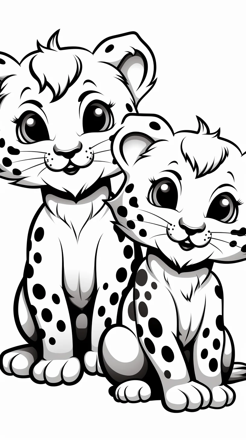 free printable leopard coloring pages for kids