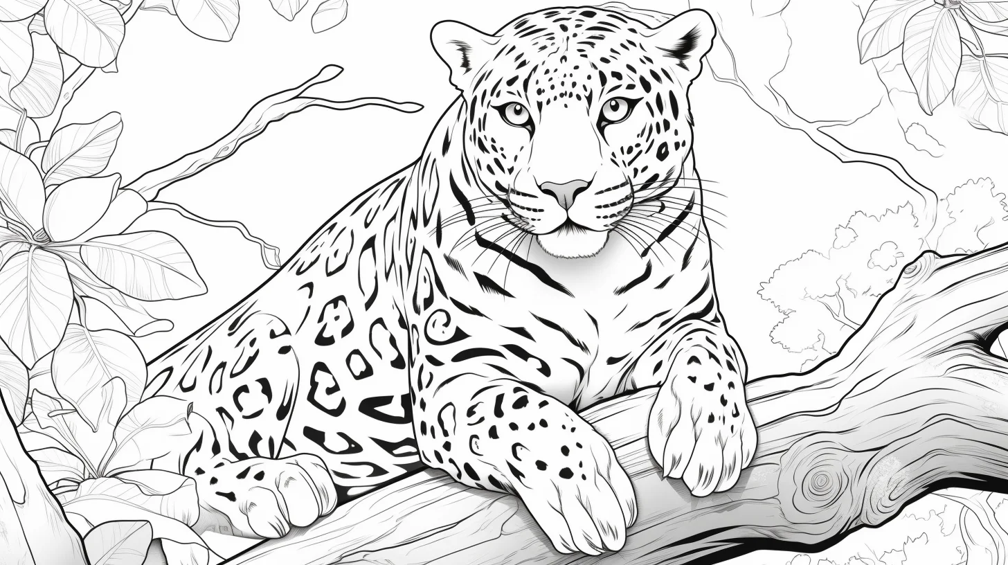 free printable leopard coloring sheets