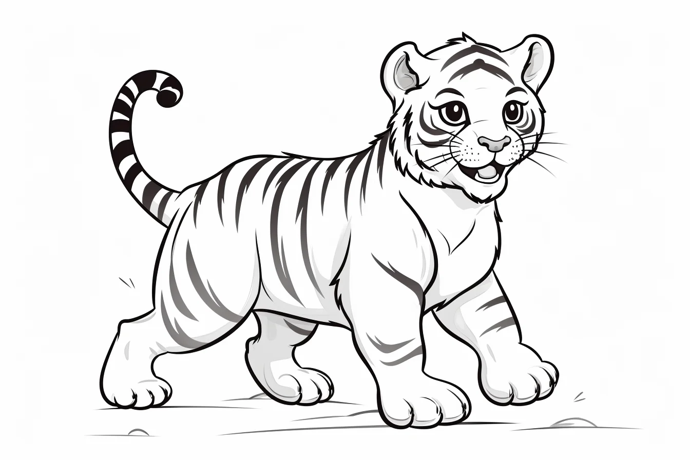 free printable tiger coloring pages for kids