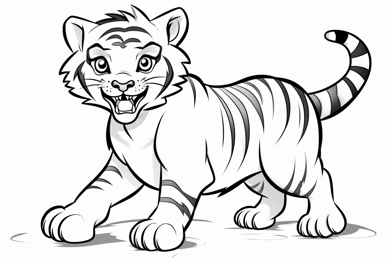 free printable tiger coloring pages to print
