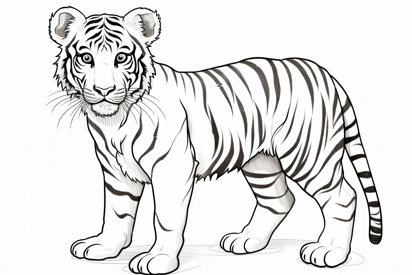 free printable tiger coloring pages