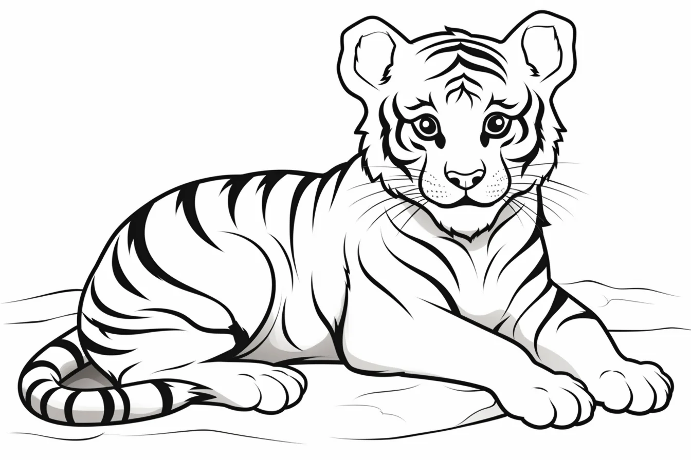 free printable tiger sheets pages