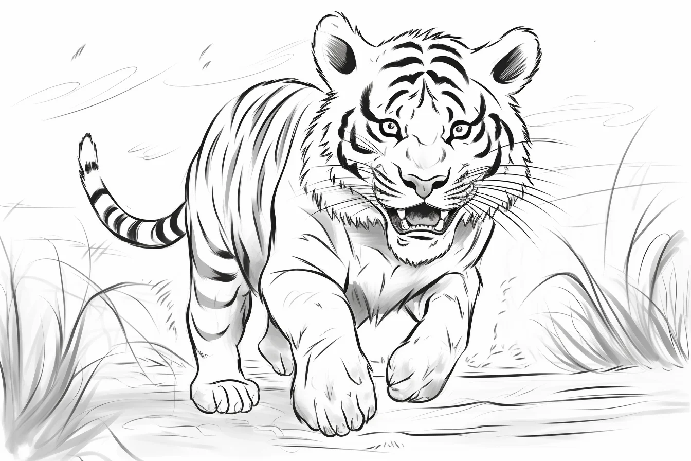 free tiger coloring pages for kids