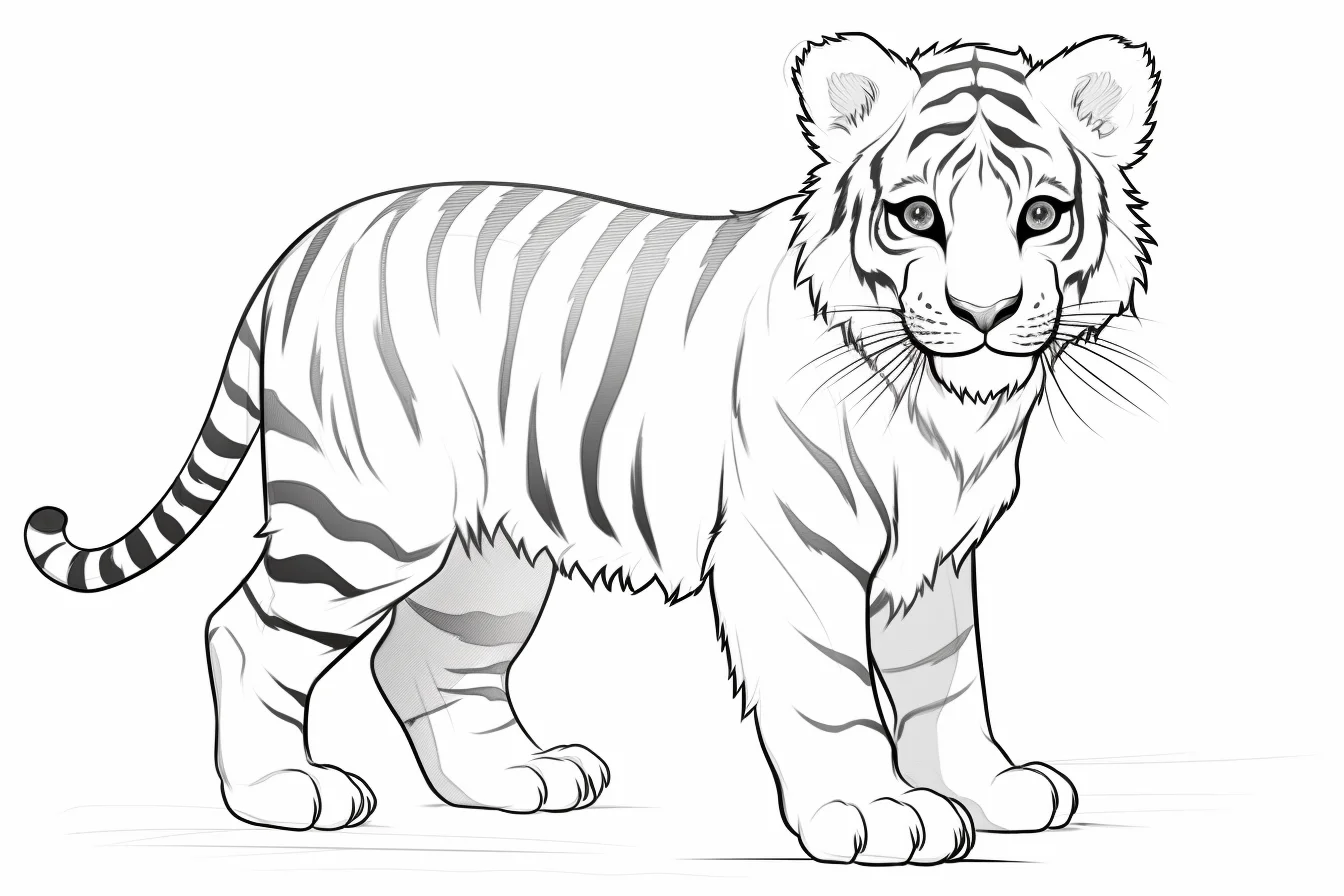 free tiger coloring pages printable
