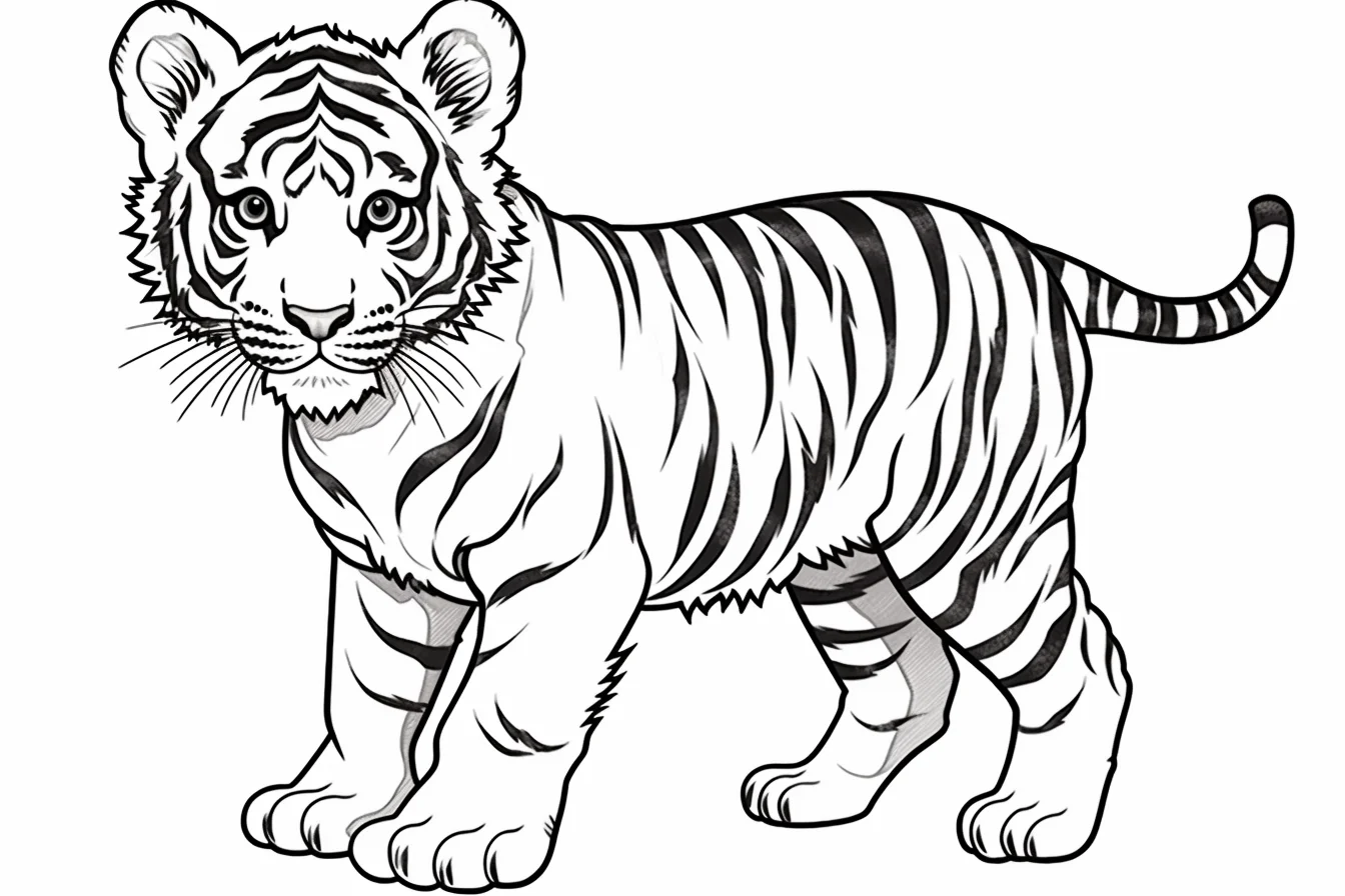 free tiger coloring pages to print