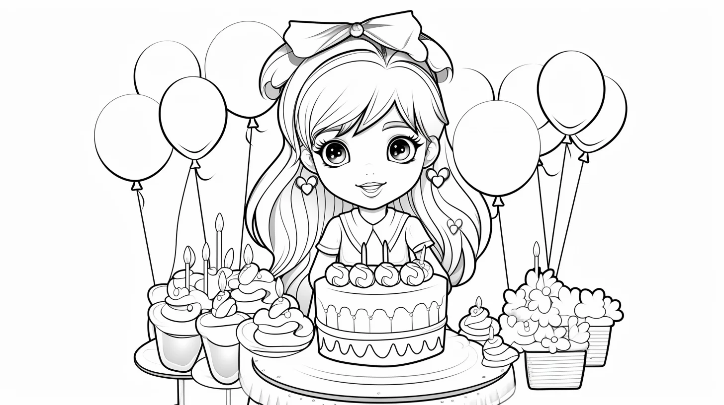 happy birthday coloring pages