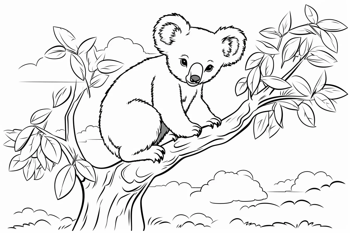 koala coloring pages printable
