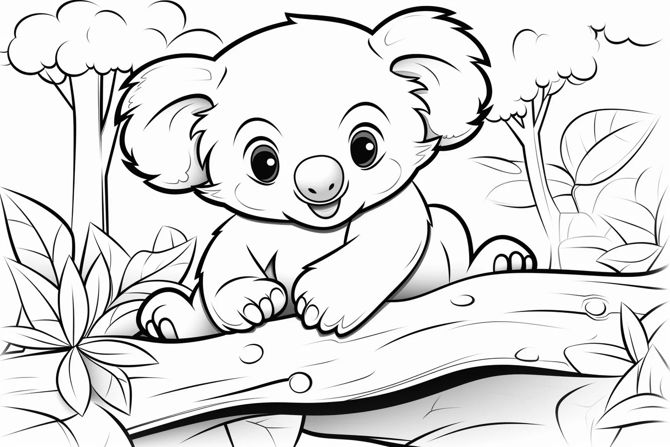 koala coloring pages to print