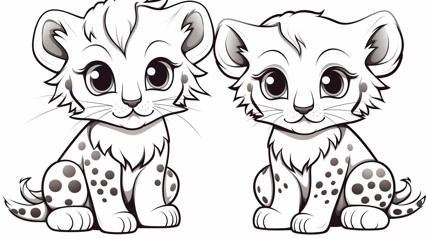 leopard coloring pages for kids