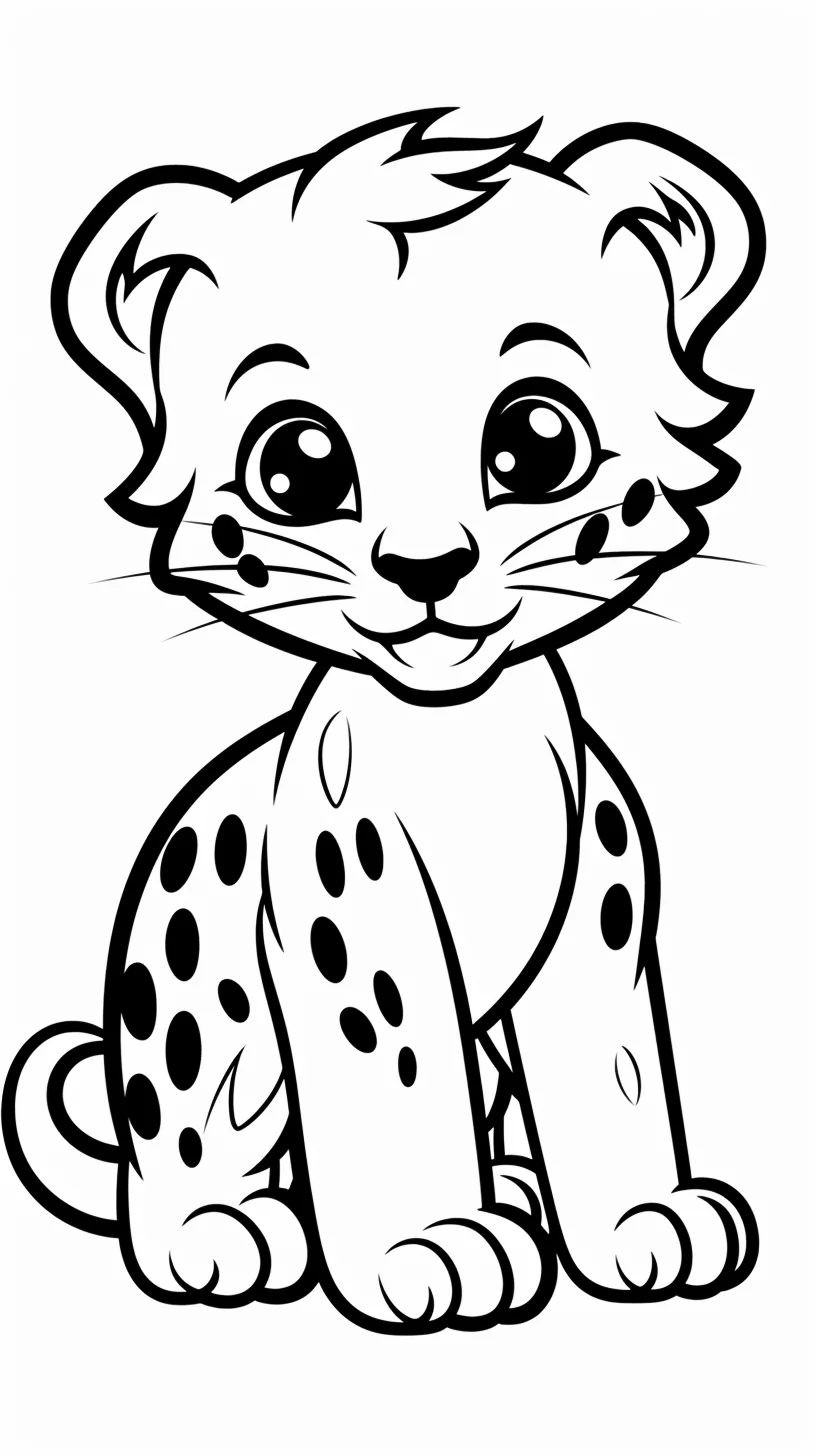 leopard coloring pages for toddlers