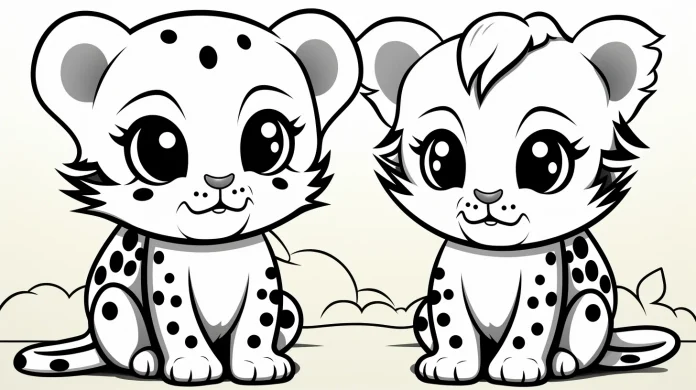 leopard coloring pages for toddlers free