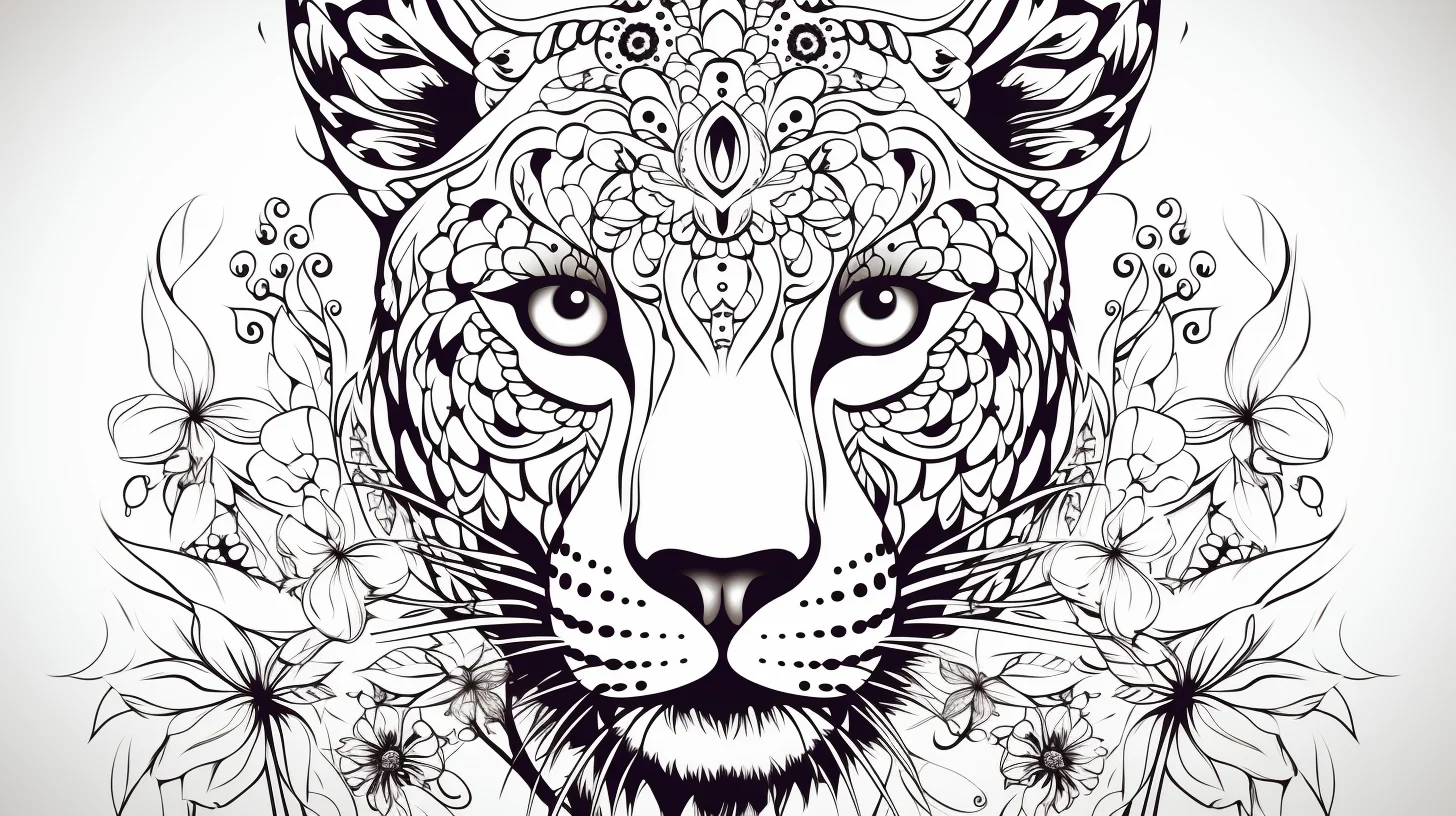 leopard colouring pages printable