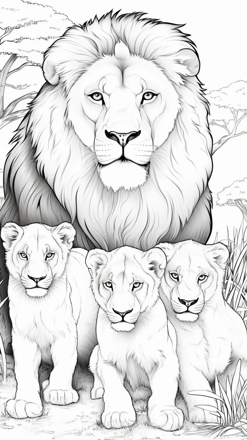 lion coloring pages printable