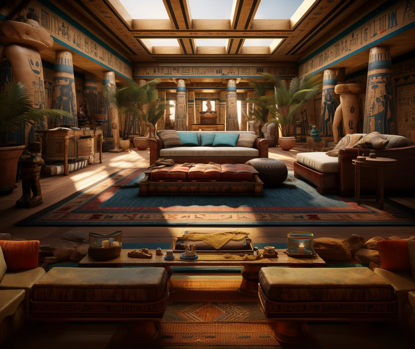living room egyptian interior design