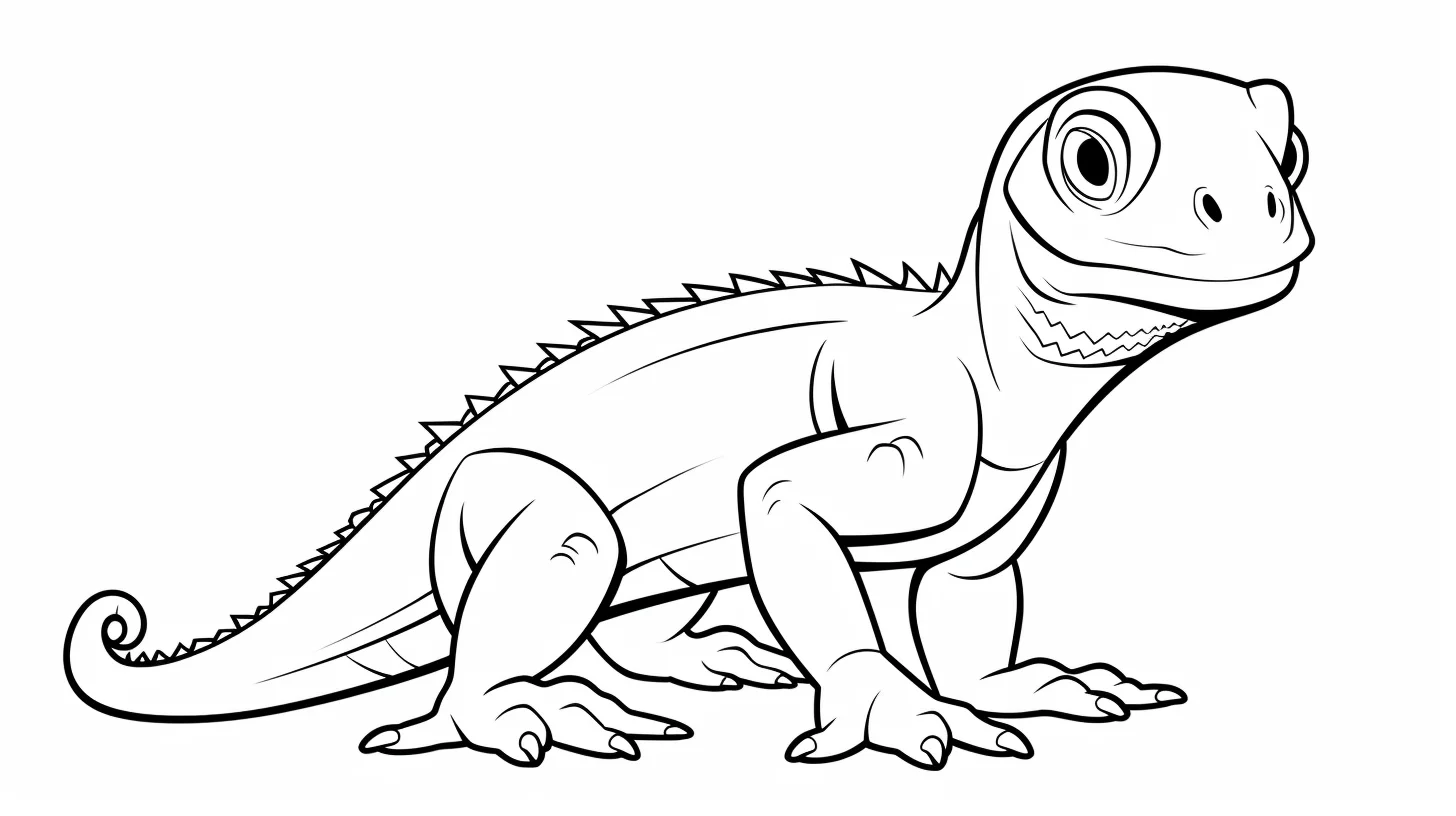 lizard coloring pages preschool