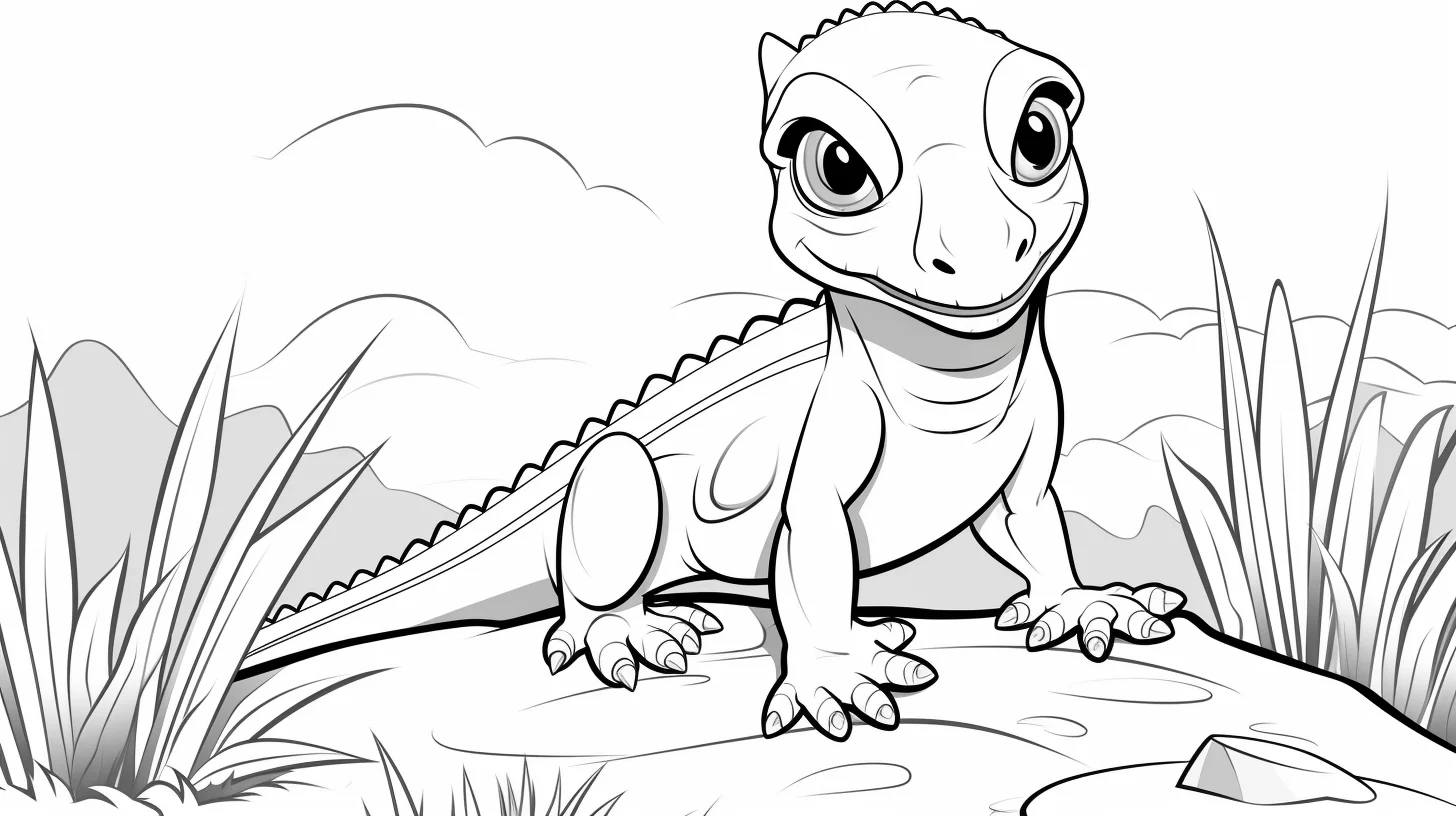 lizards printable coloring pages free