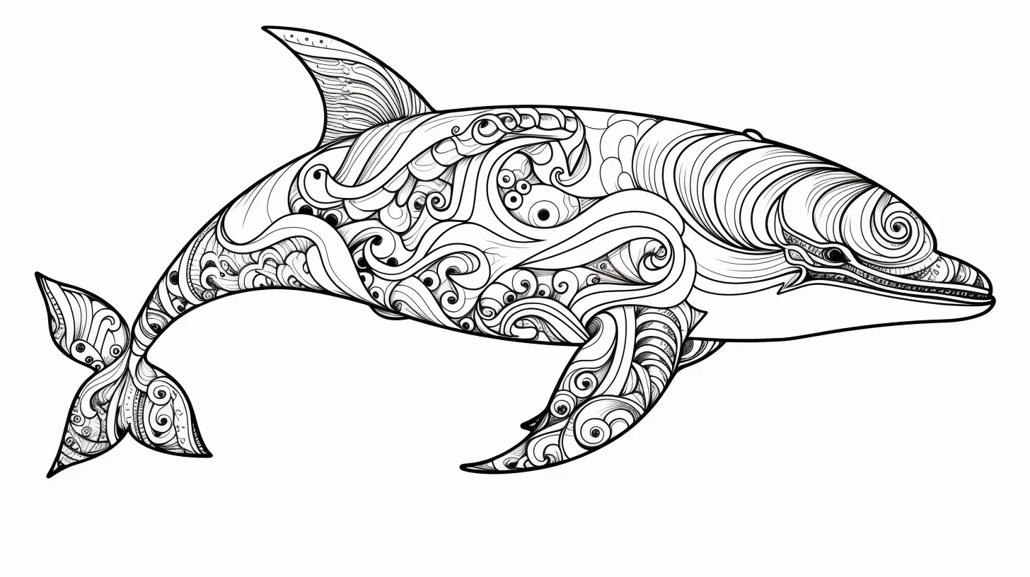 mandala orca coloring pages