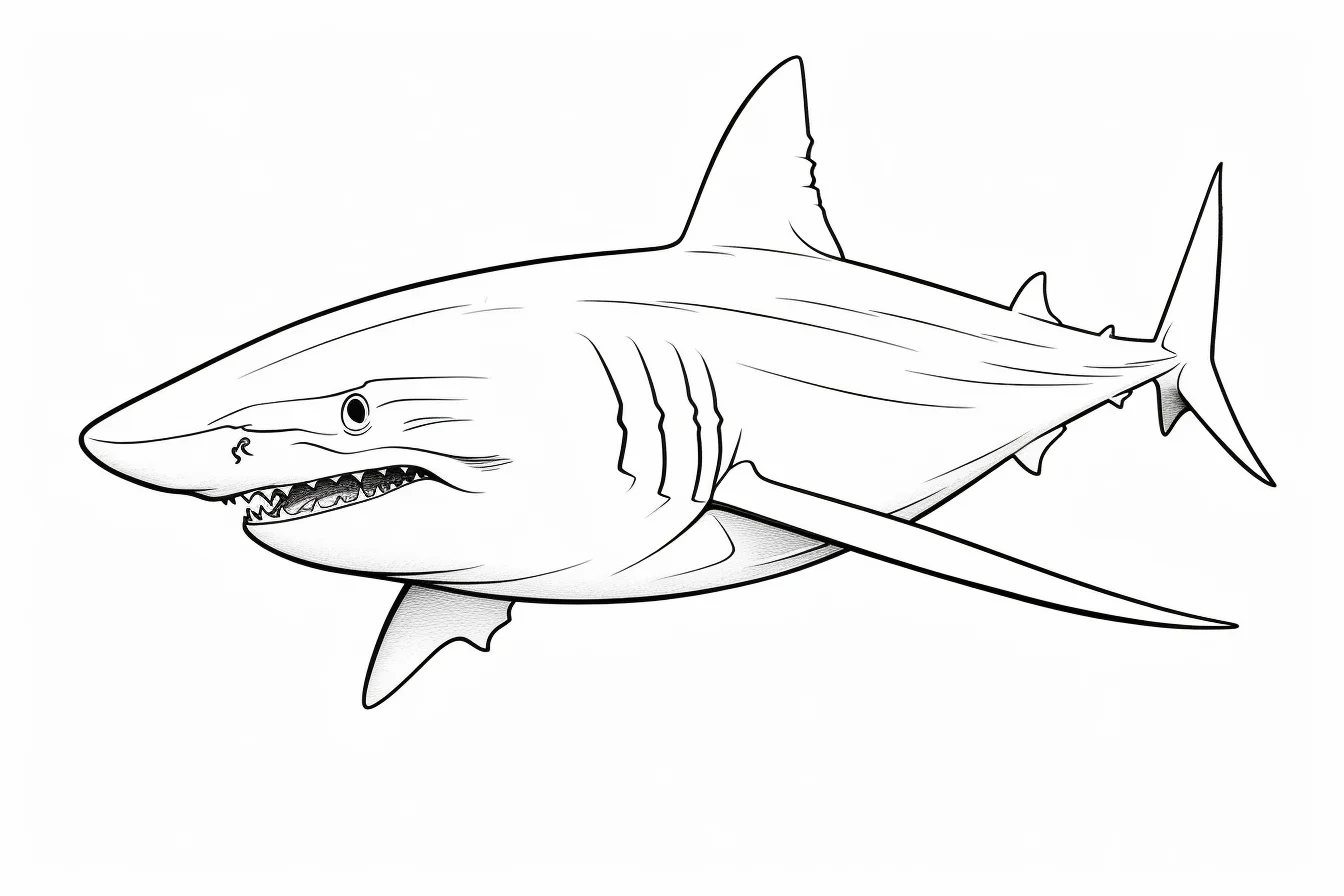 megalodon coloring pages for kids