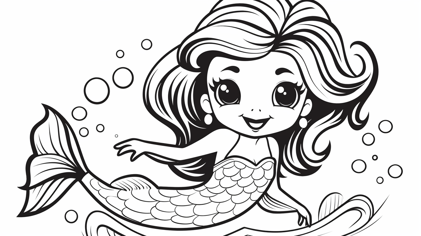 mermaid coloring pages ariel