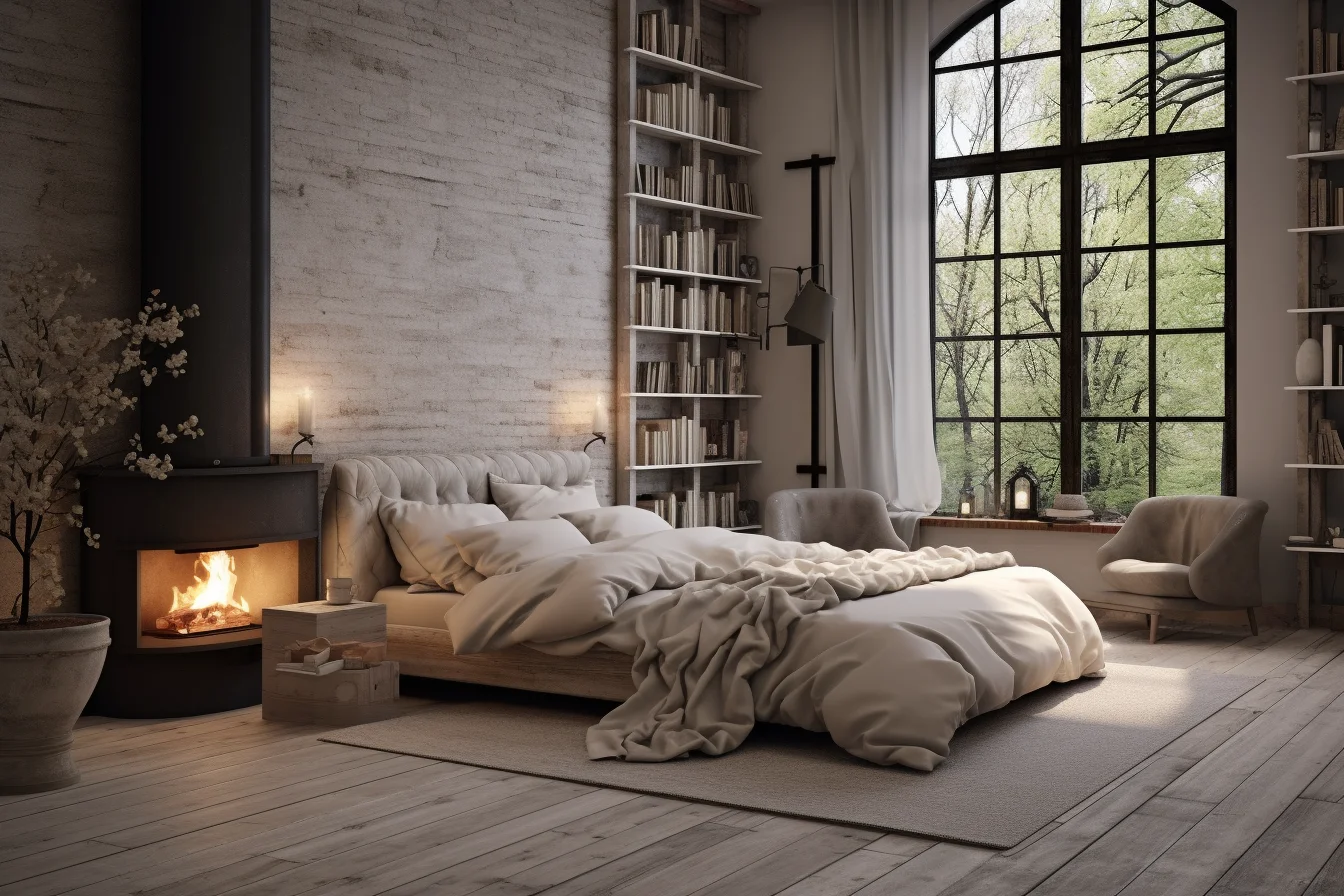 minimalist nordic bedroom