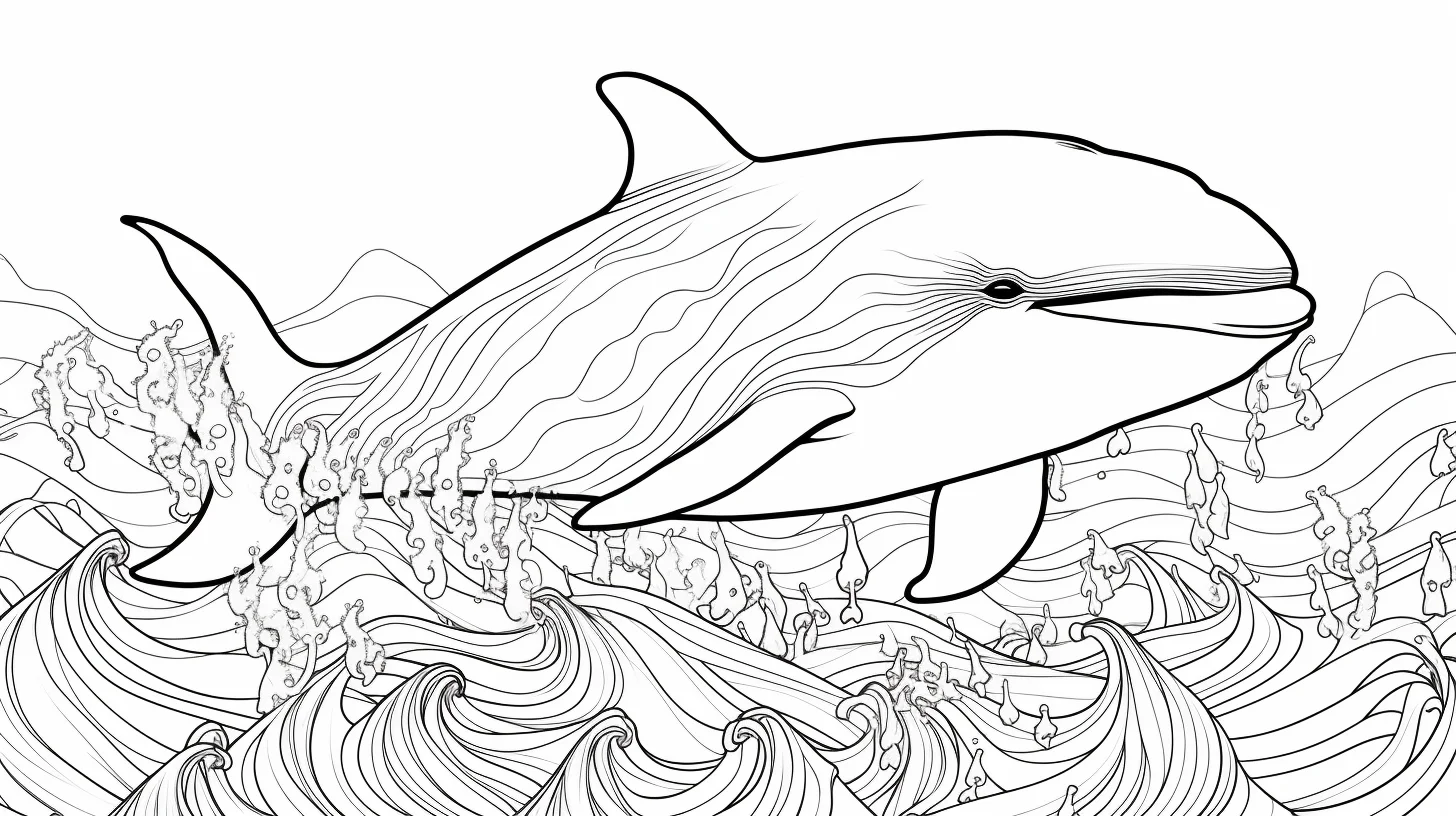 orca coloring page free