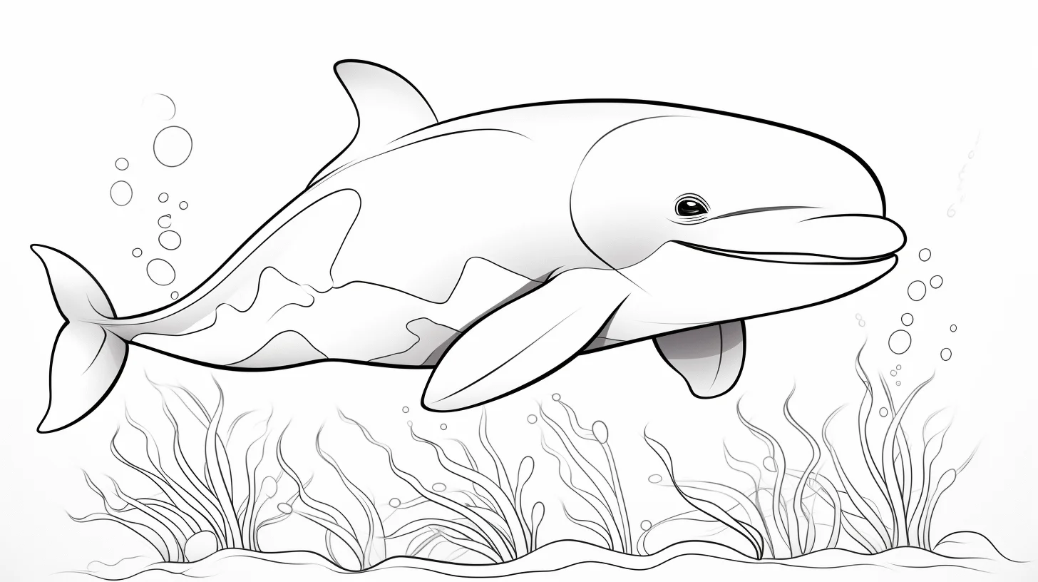 orca coloring page realistic free
