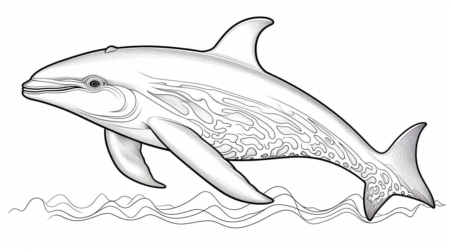 orca coloring page realistic printable