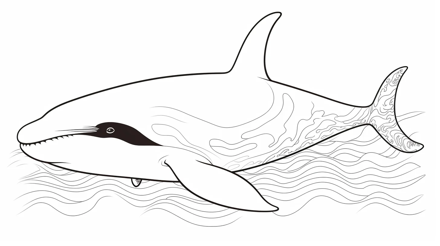 orca coloring page