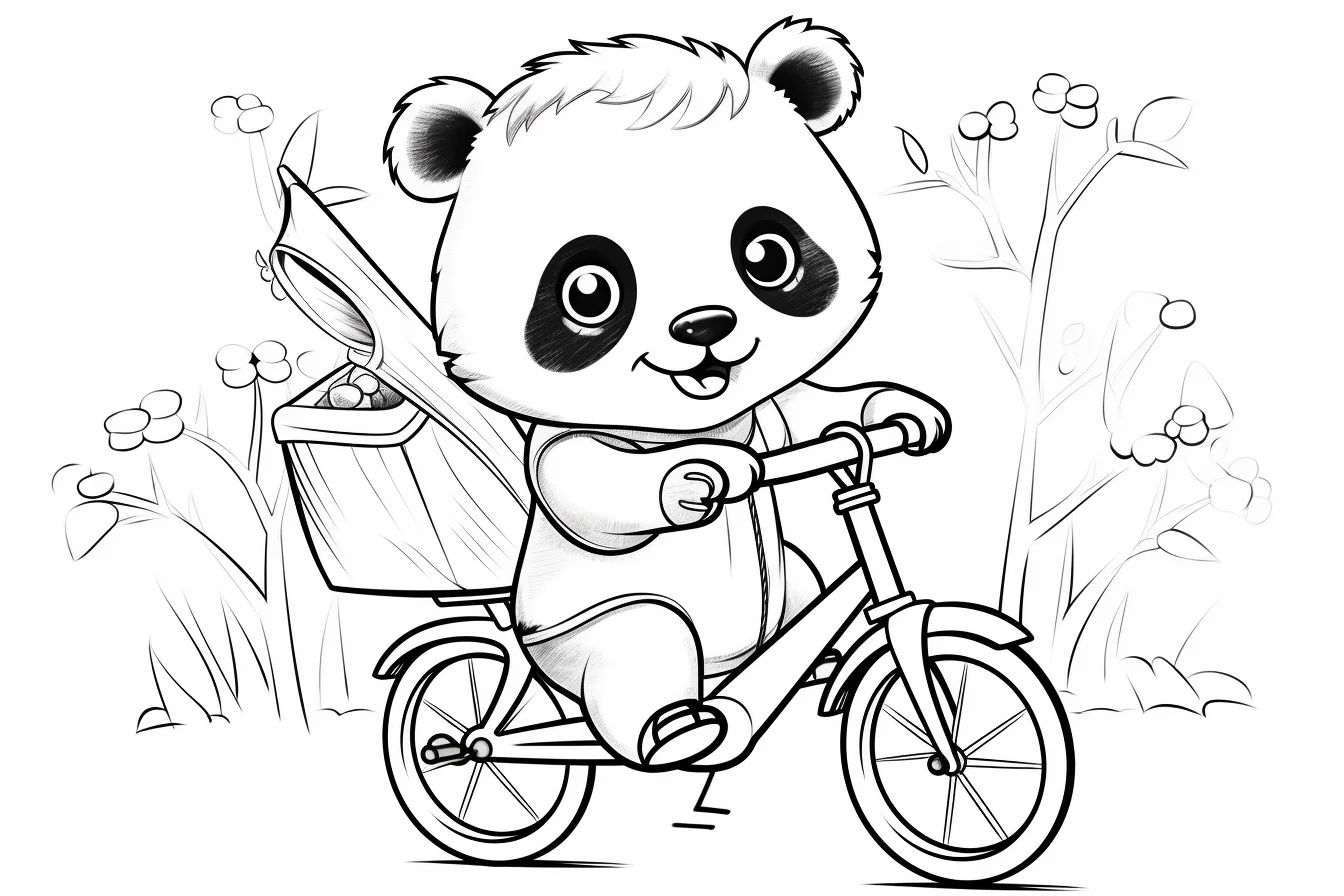 panda coloring pages printable free