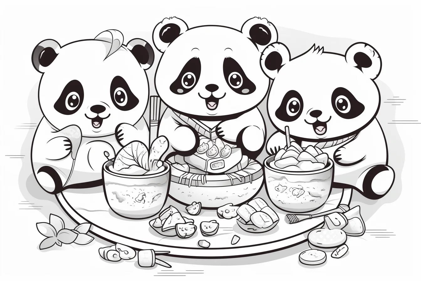 panda coloring pages to print