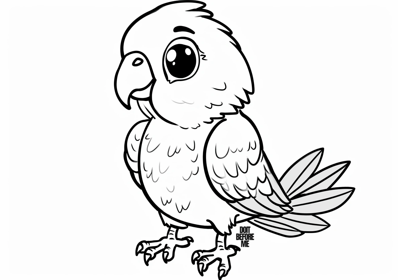 parrot coloring book