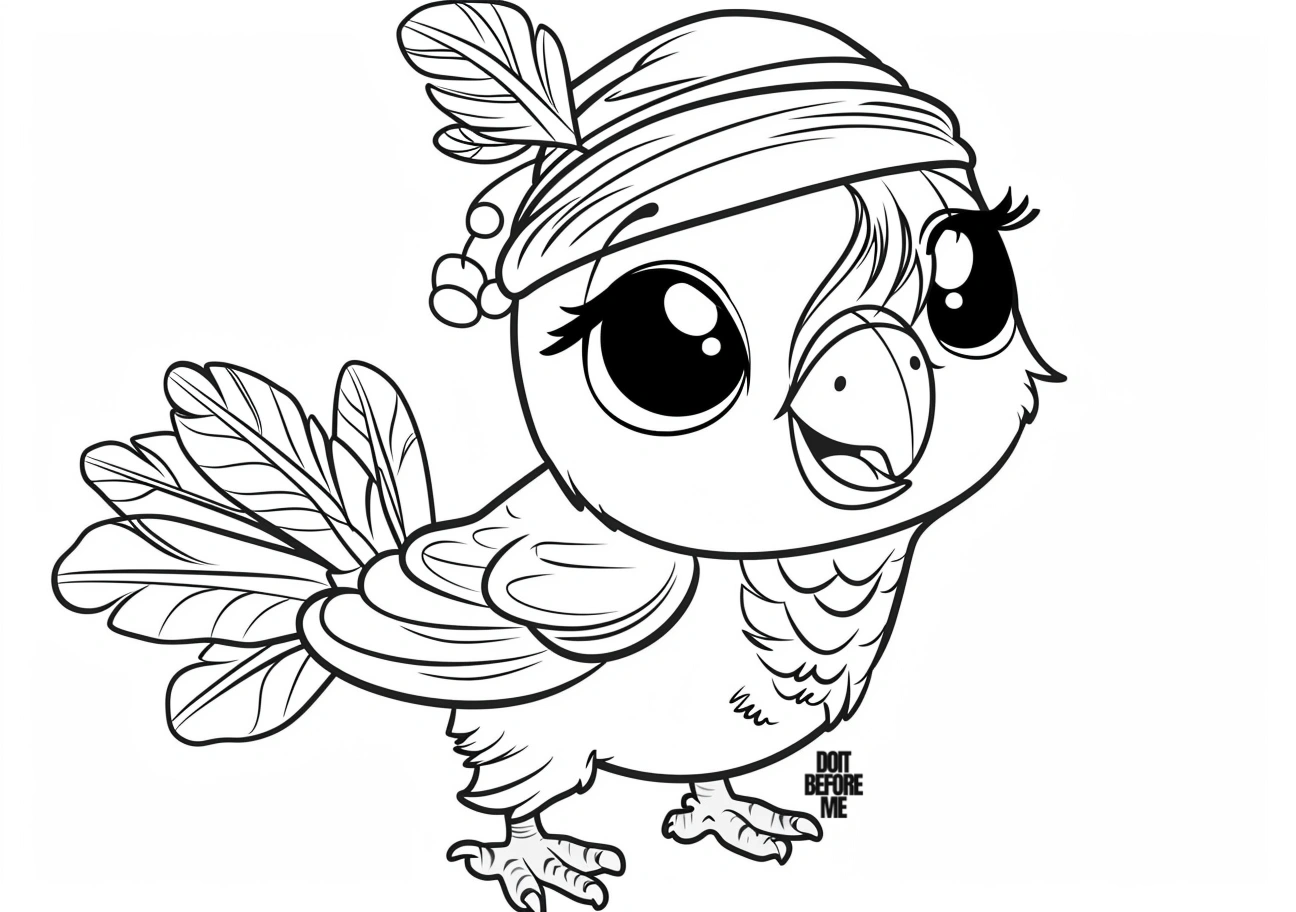 parrot coloring pages printable