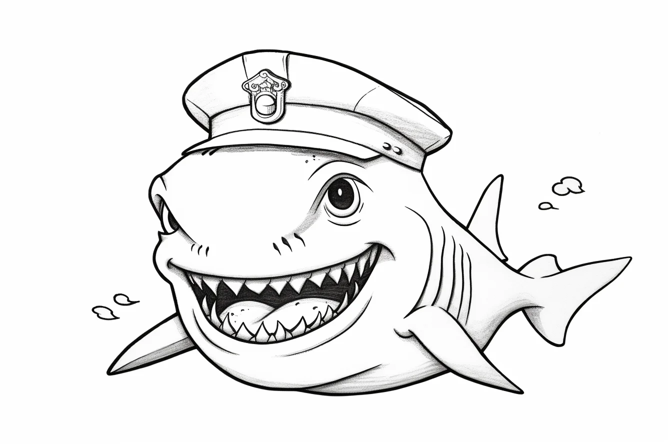 printable baby shark coloring pages