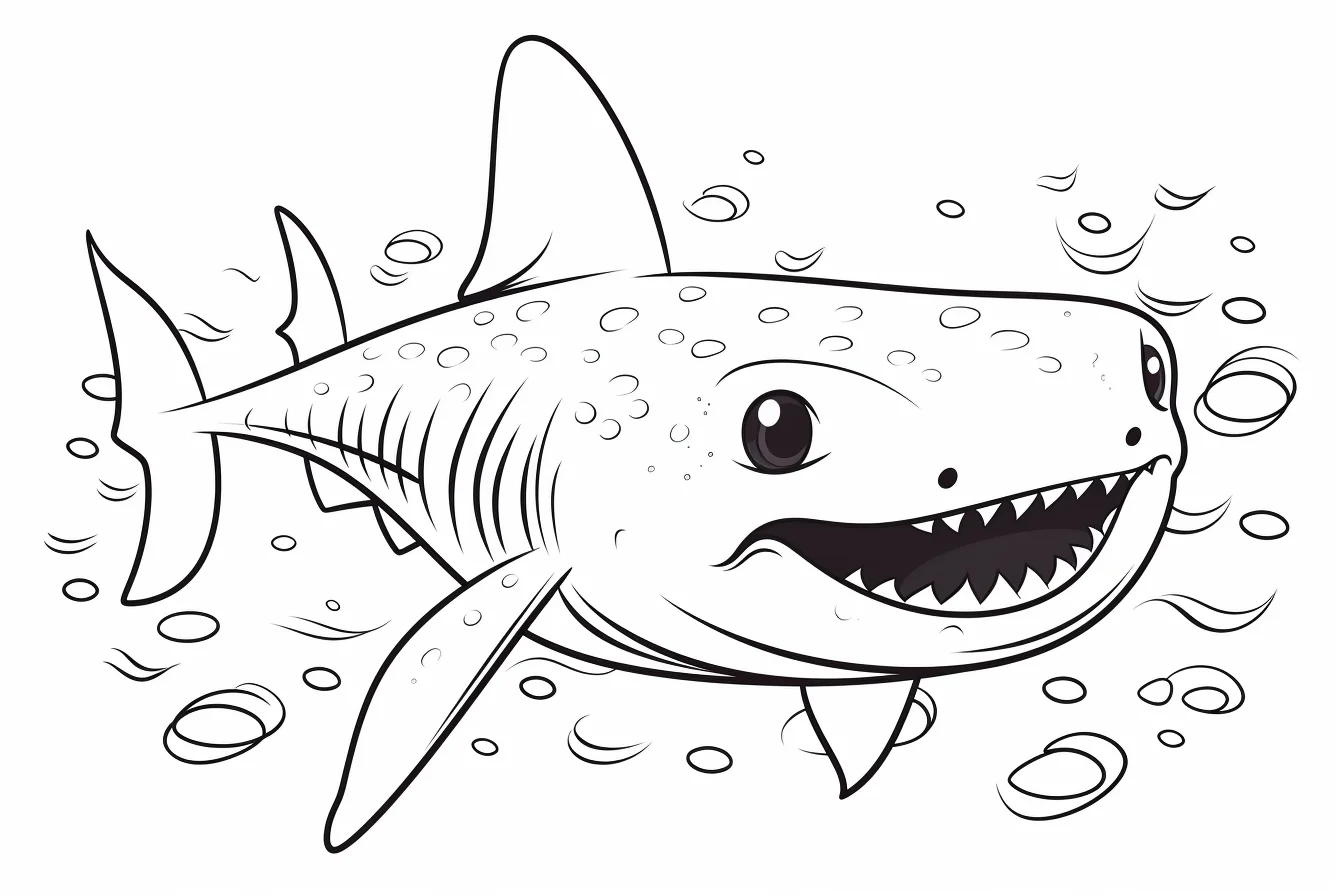 printable baby shark coloring pages for kids