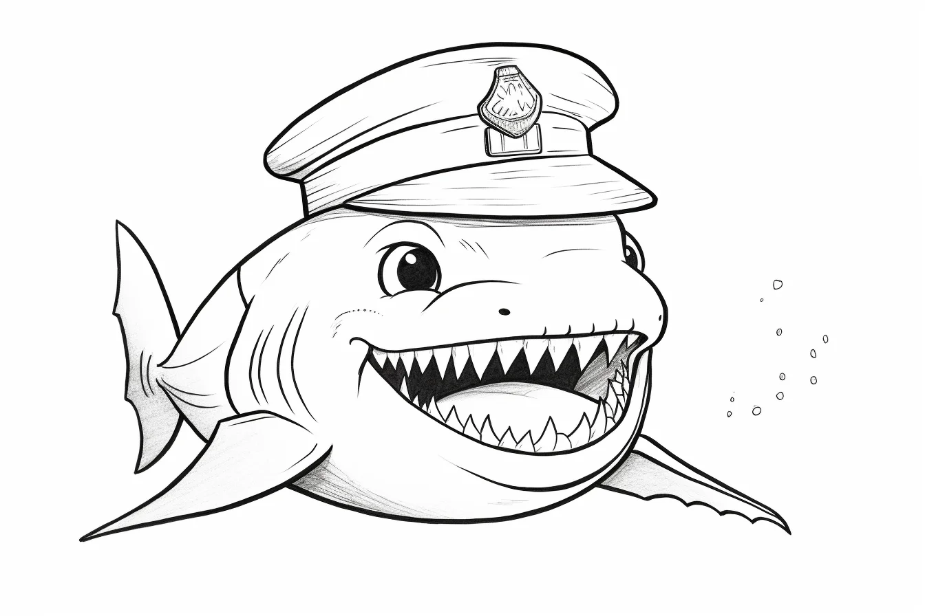 printable baby shark coloring pages
