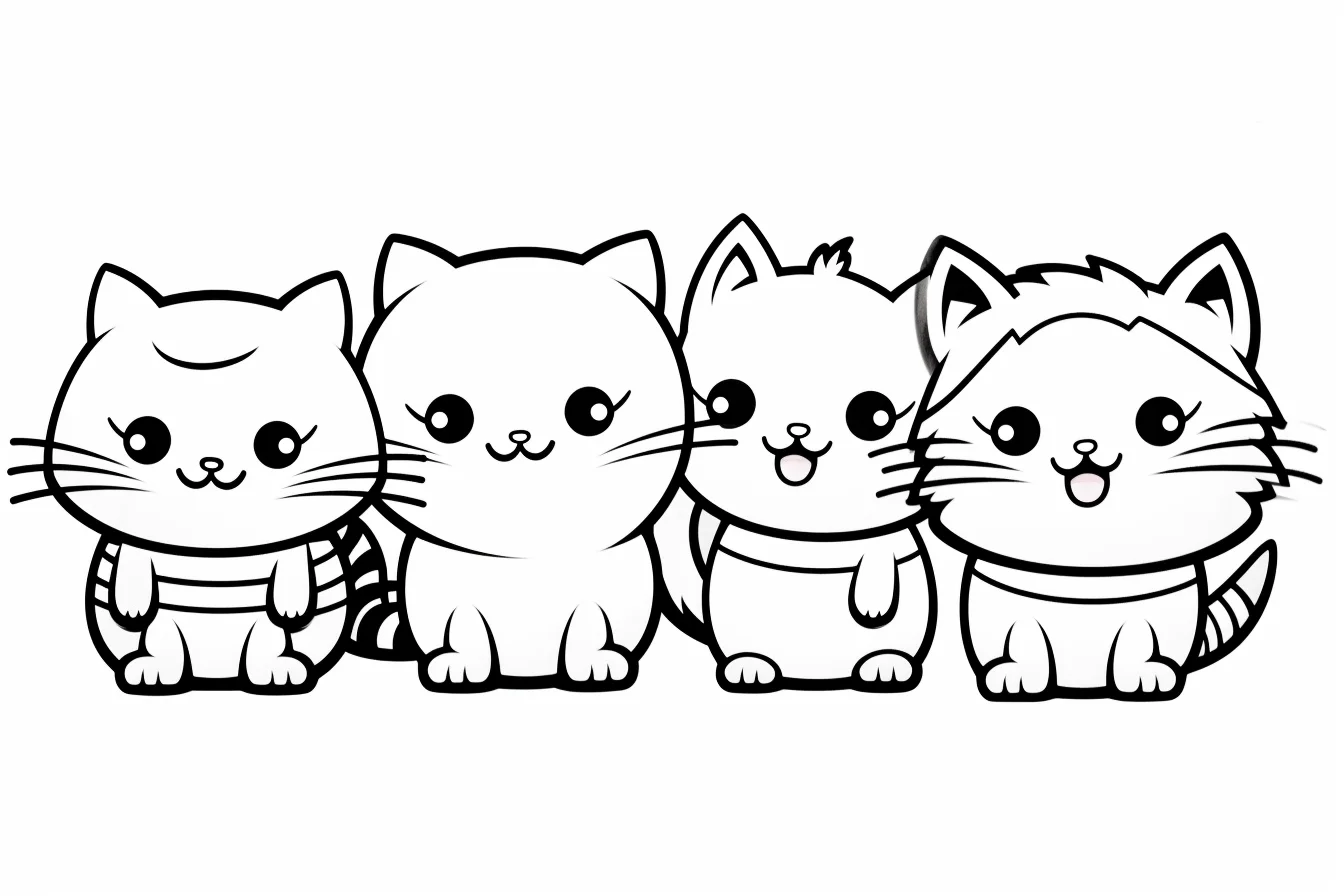 printable cat coloring pages for kids
