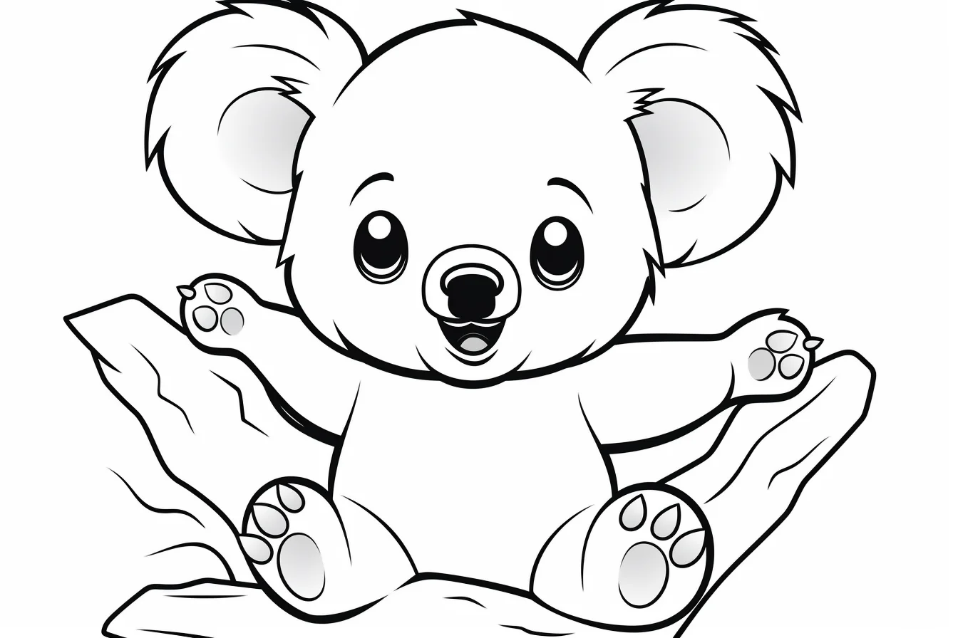 printable coloring pages koala bear