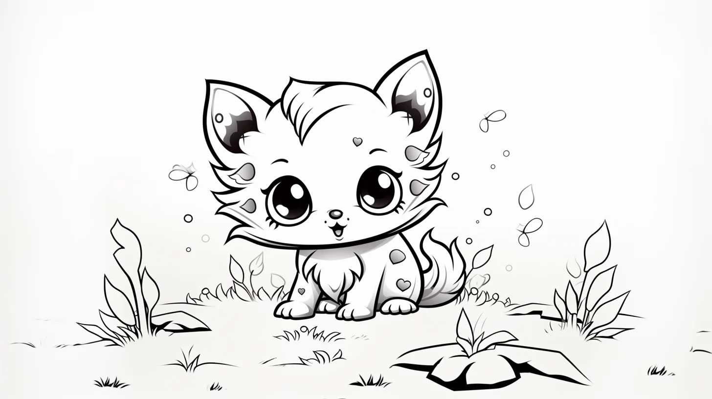 printable cute cat coloring pages