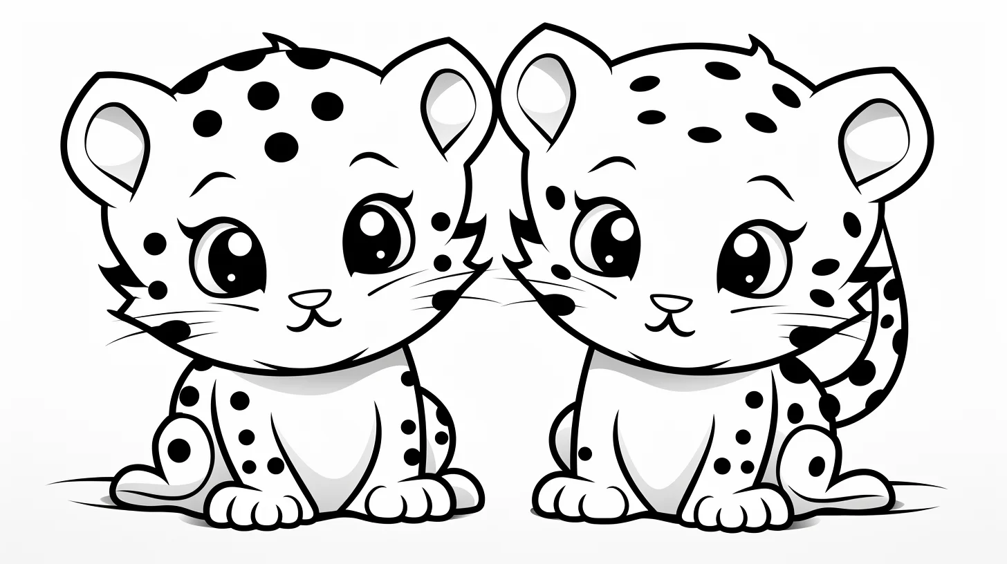 printable leopard coloring pages for kids