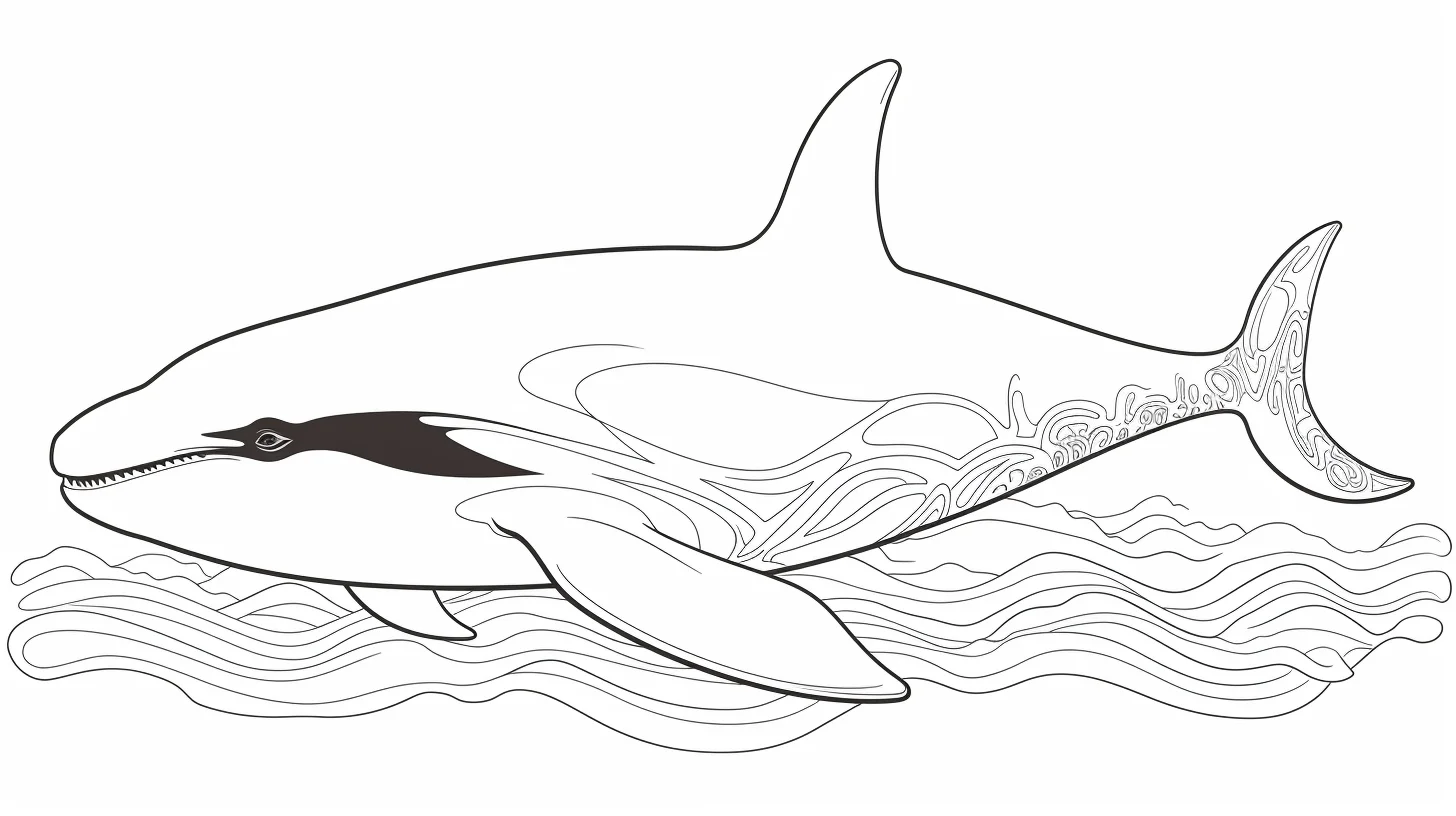 printable orca coloring pages