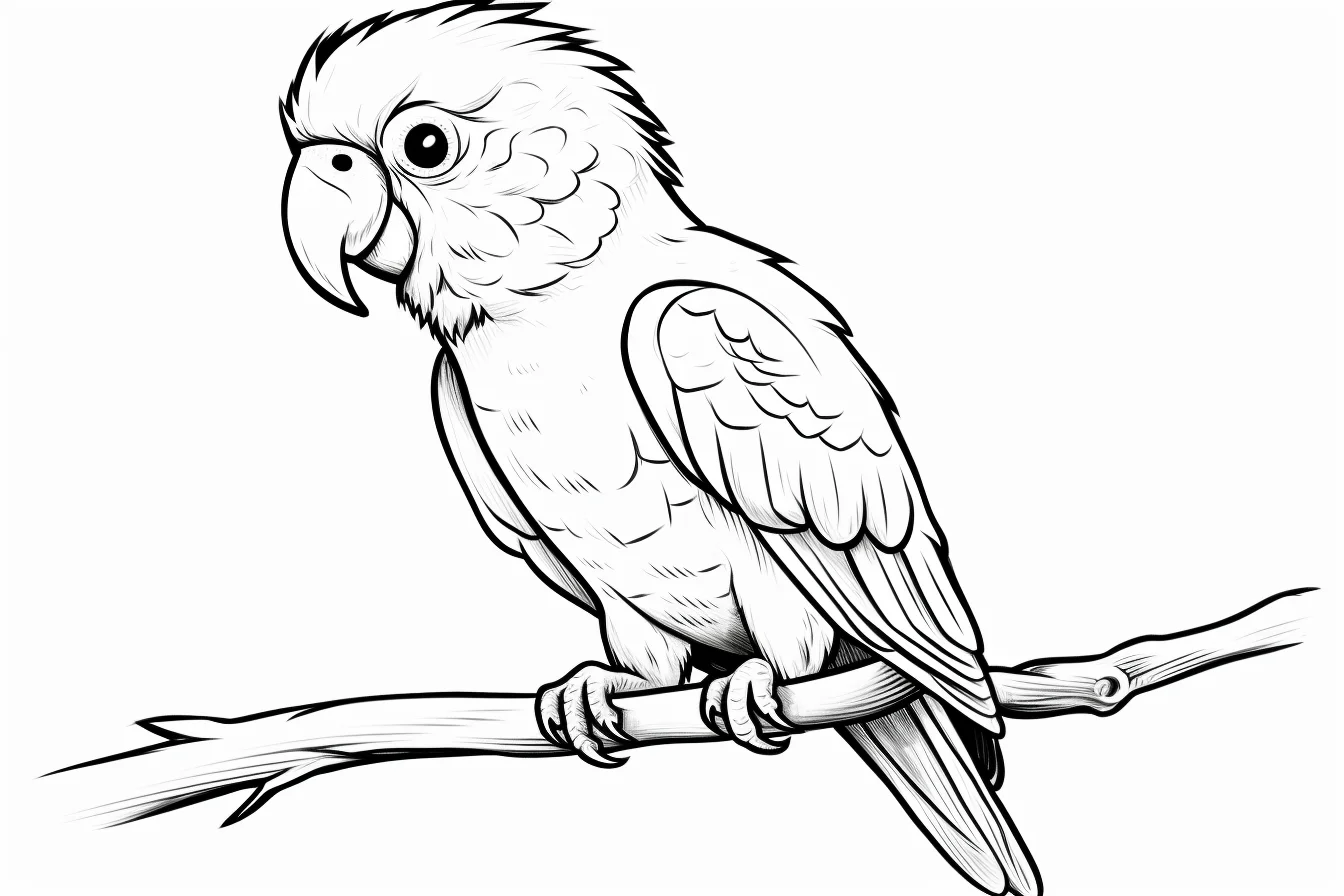 printable parrot coloring pages